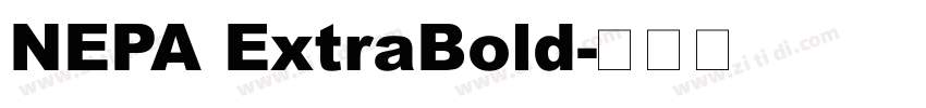 NEPA ExtraBold字体转换